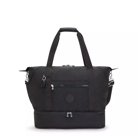 Kipling Tote Bag Black Noir Kipling Art M Weekender Tote Bag - Black Noir