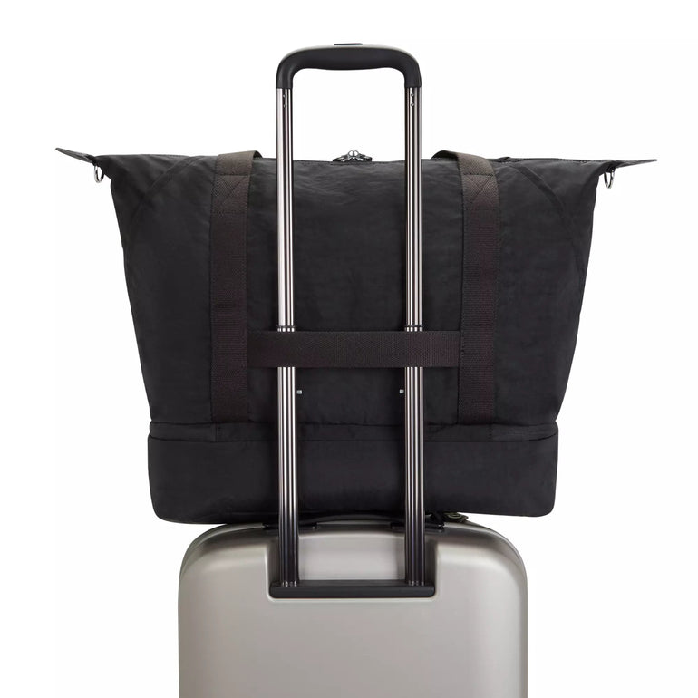 Kipling Tote Bag Black Noir Kipling Art M Weekender Tote Bag - Black Noir