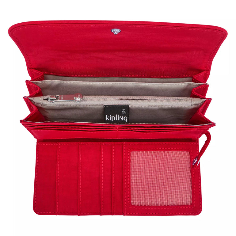 Kipling Wallets Red Rouge Kipling Money Land Snap Wallet - Red Rouge