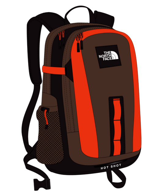 The North Face Hot Shot SE - Smokey Brown/TNF Black/Solar Flare