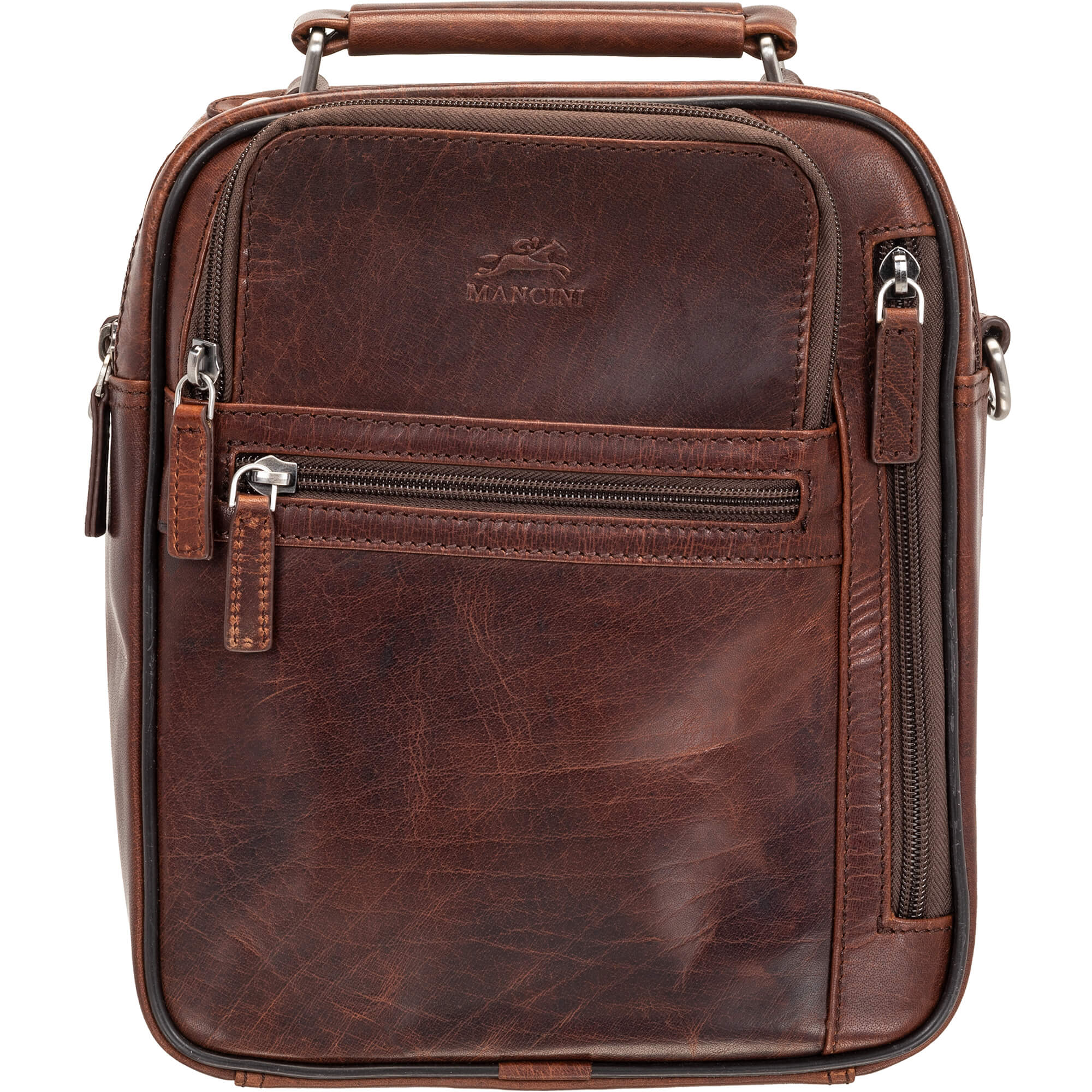 Mancini Bags Brown Mancini Buffalo Large Unisex Bag