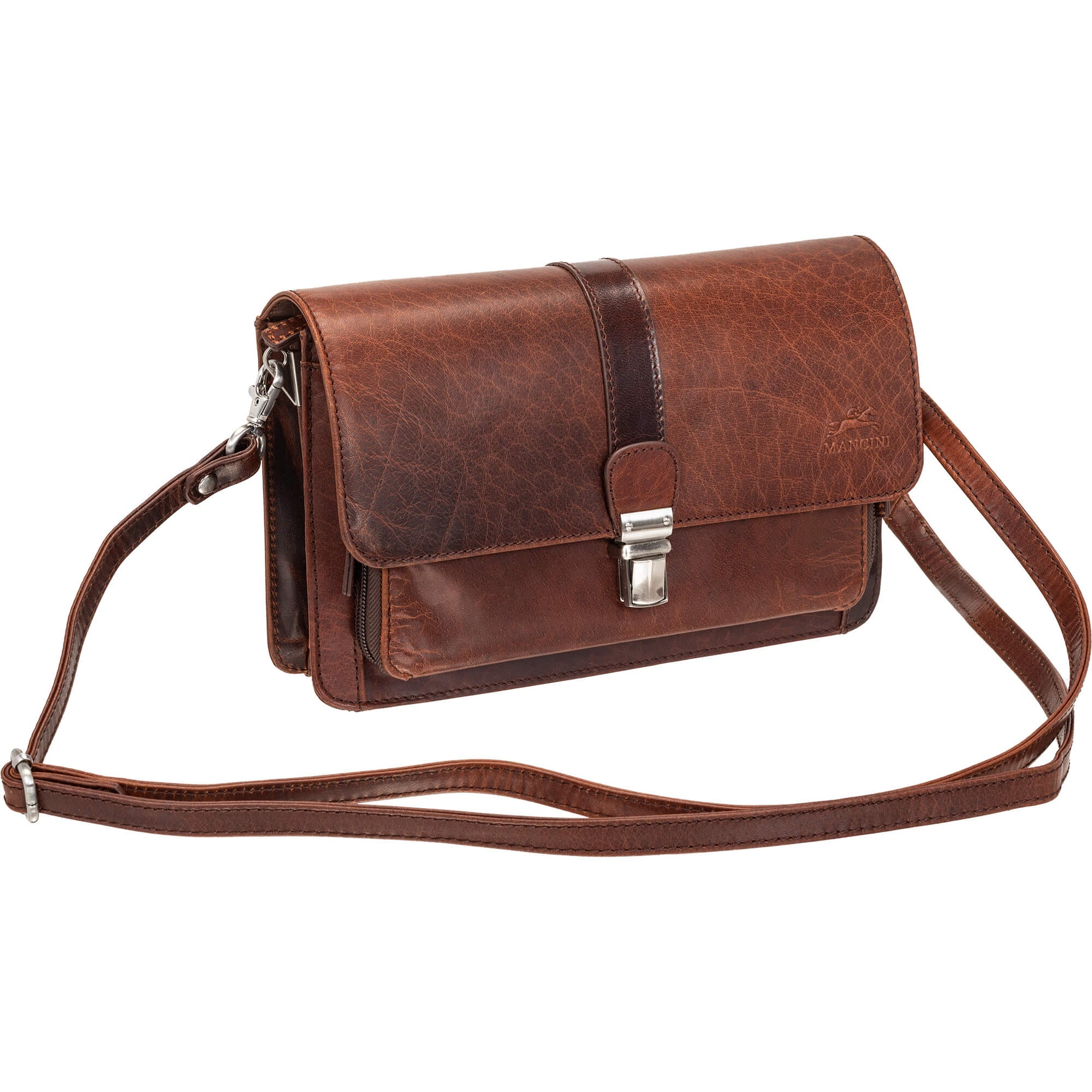 Mancini Bags Mancini Buffalo Unisex Bag with Front Organizer