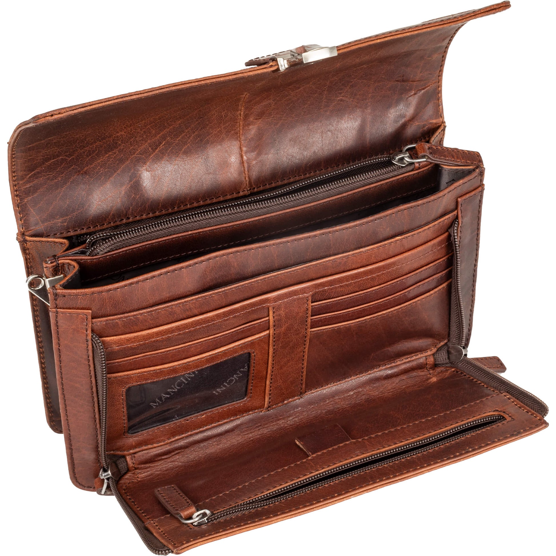 Mancini Bags Mancini Buffalo Unisex Bag with Front Organizer