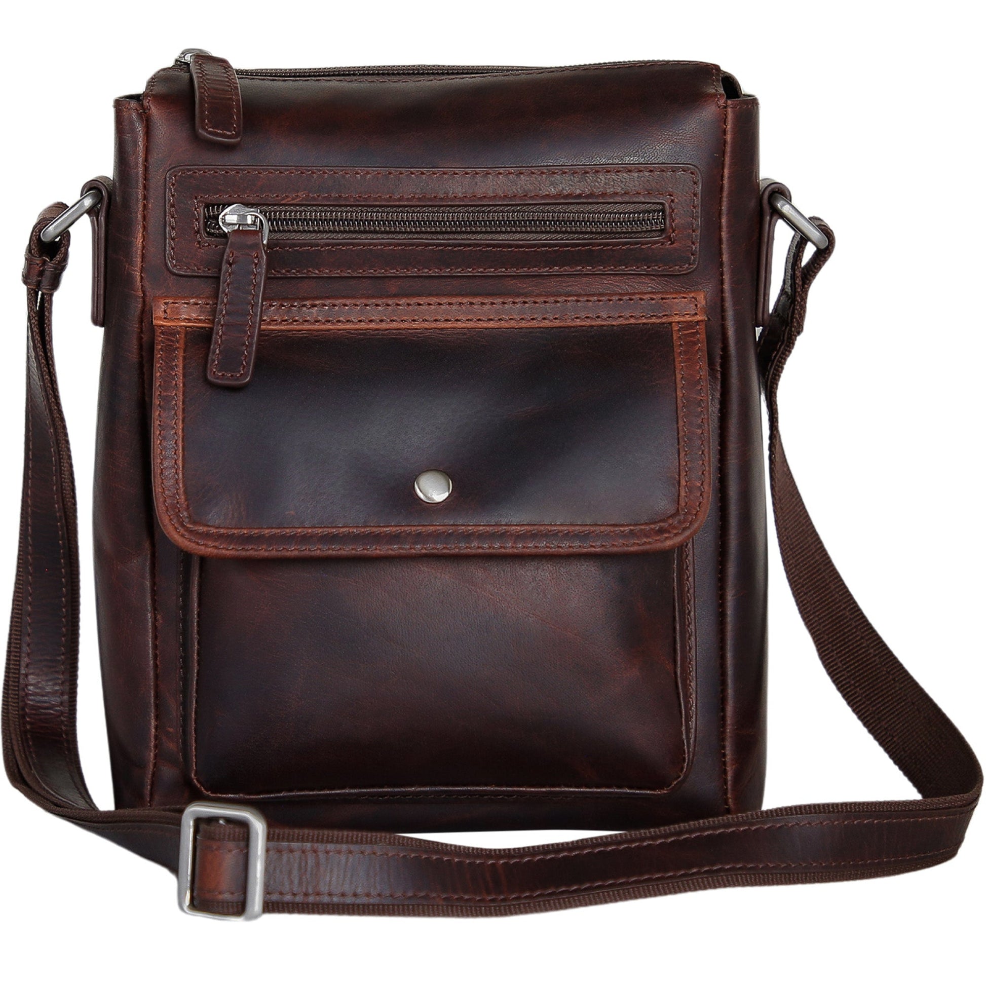 Mancini Cross-Body Bag Brown Mancini Buffalo Everyday Crossbody Bag