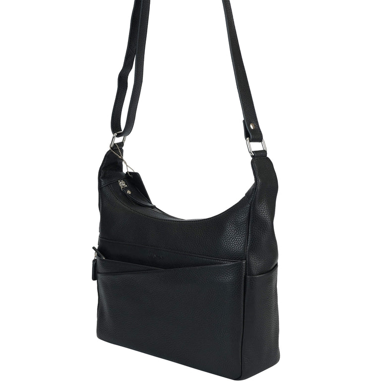 Mancini Cross-Body Bag Mancini Pebbled June Crossbody Handbag