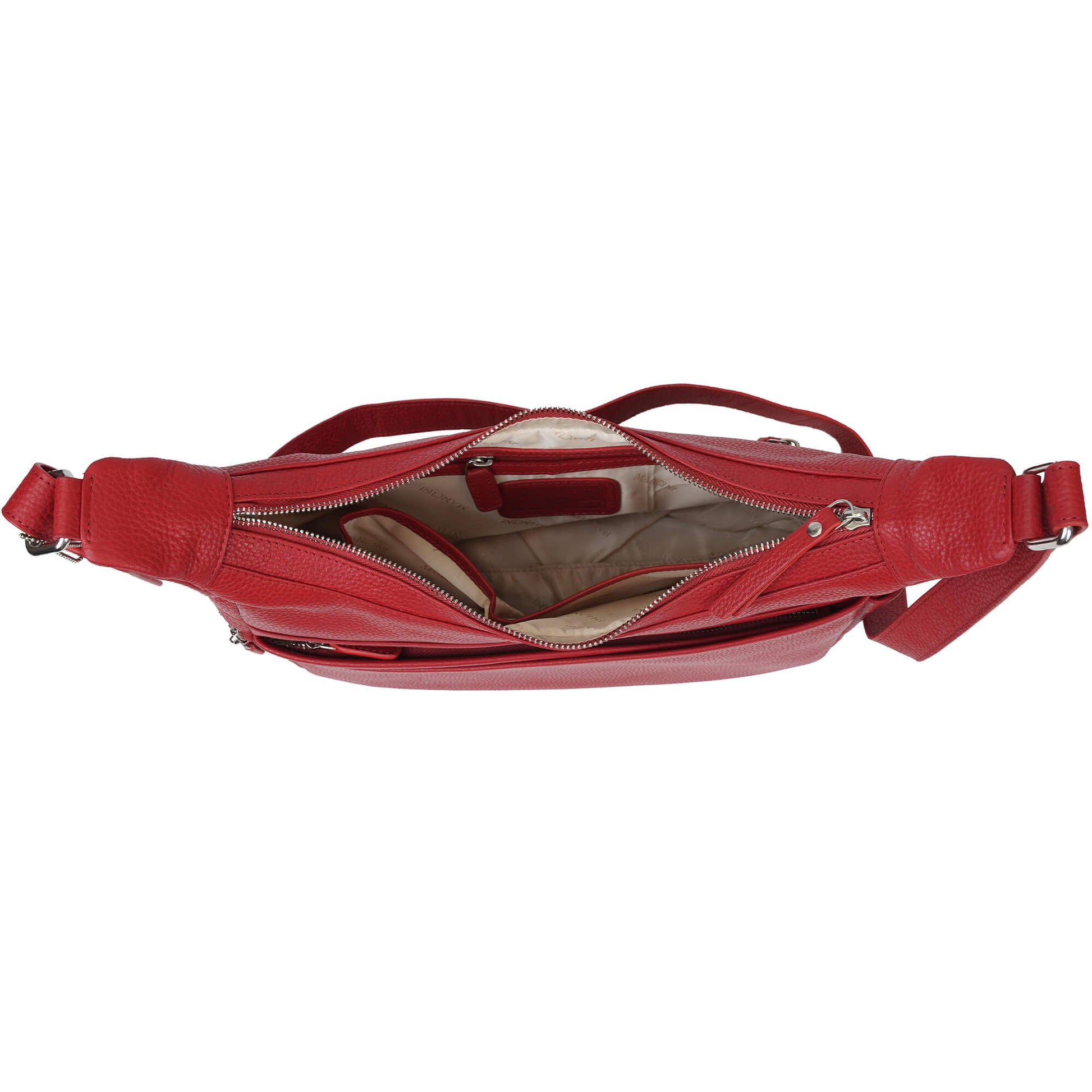 Mancini Cross-Body Bag Mancini Pebbled June Crossbody Handbag