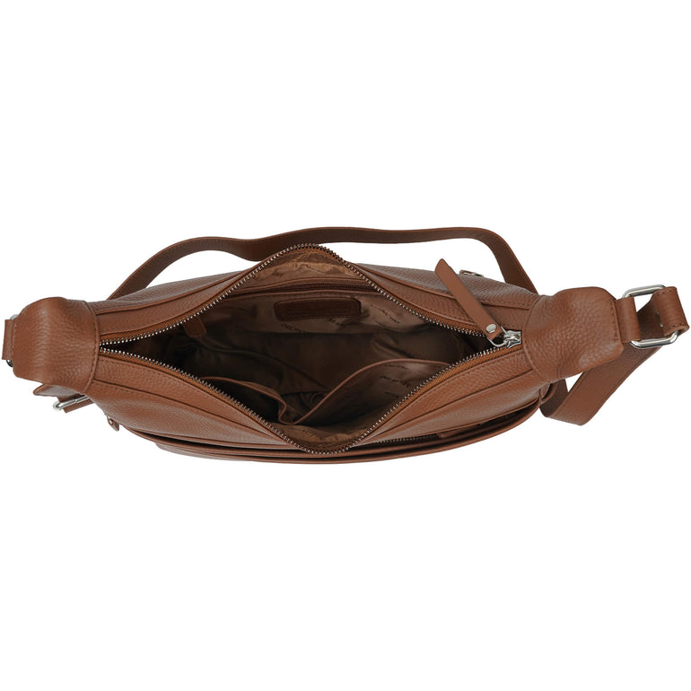 Mancini Cross-Body Bag Mancini Pebbled June Crossbody Handbag
