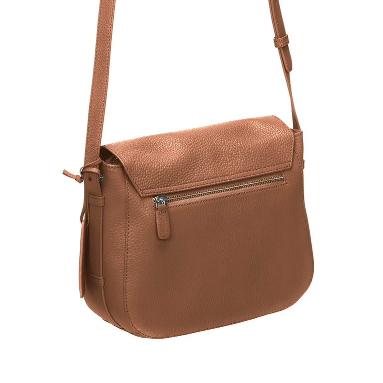 Mancini Handbags Mancini Pebbled Amy Leather Crossbody bag