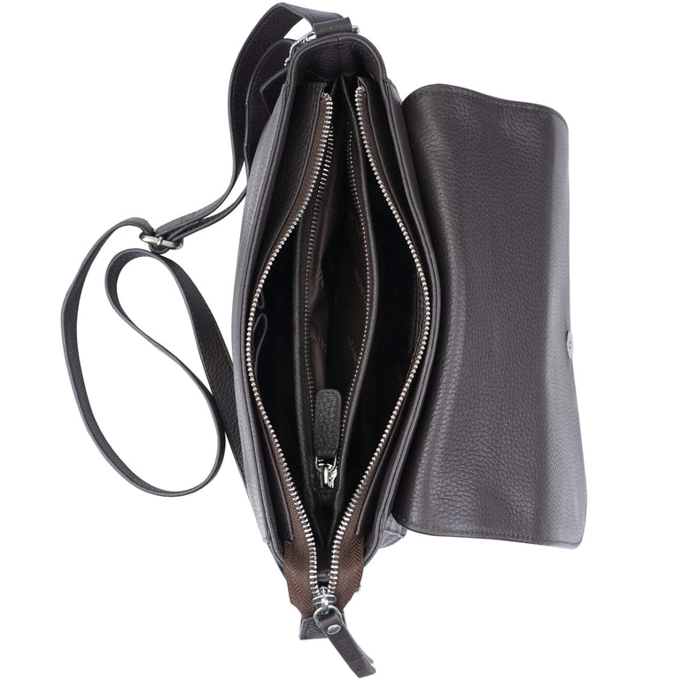 Mancini Handbags Mancini Pebbled Amy Leather Crossbody bag