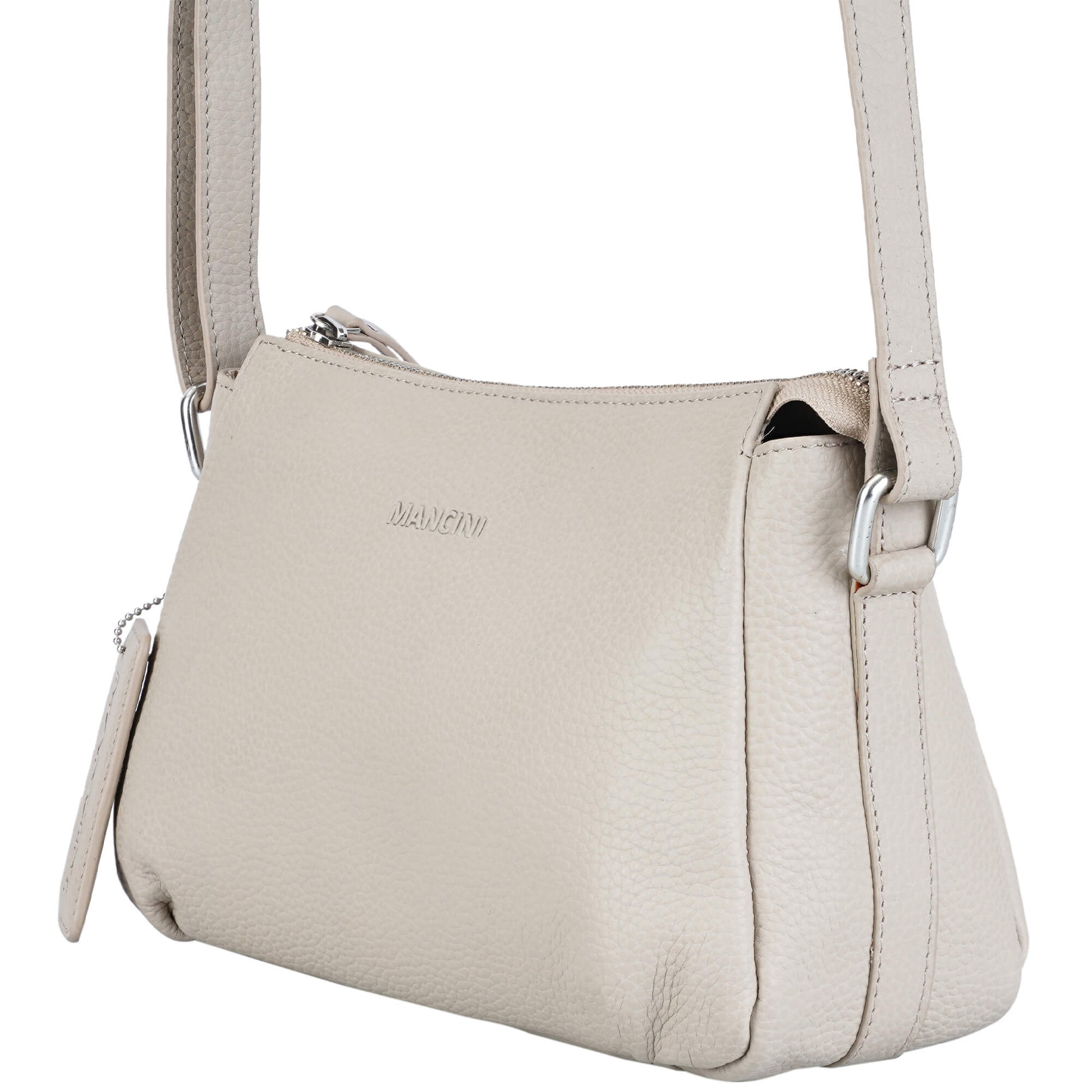 Mancini Handbags Mancini Pebbled Charlize Leather Crossbody Bag