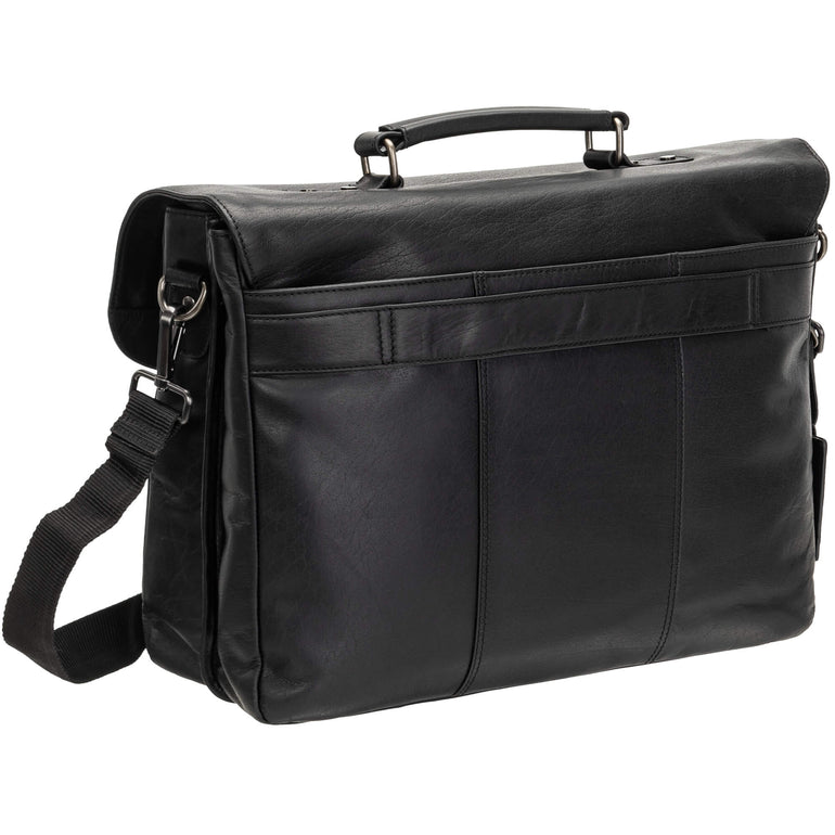 Mancini Laptop Briefcases Mancini BUFFALO Double Compartment Briefcase for 15.6" Laptop/Tablet