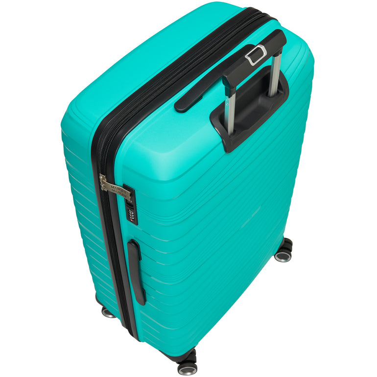 Mancini Luggage Mancini Bermuda Collection Polypropylene Spinner Luggage 2-Piece Set (Carry-On & Large)