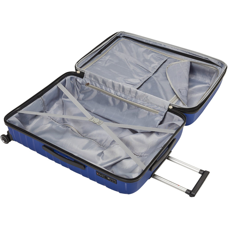 Mancini Luggage Mancini Bermuda Collection Polypropylene Spinner Luggage 2-Piece Set (Carry-On & Large)