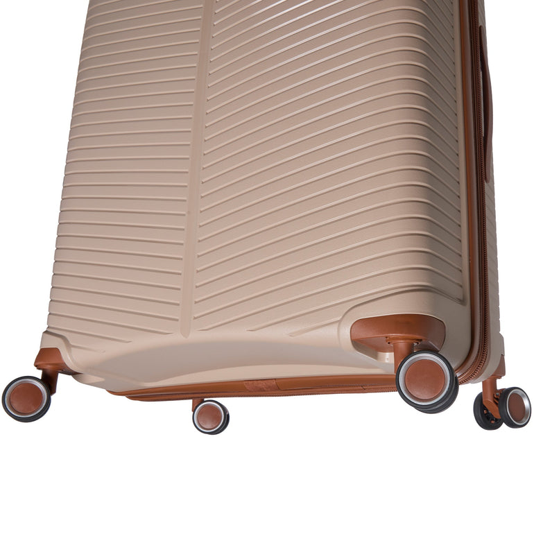 Mancini Luggage Mancini St. Lucia Collection Polypropylene Spinner Luggage 2-Piece Set (Carry-On & Large)