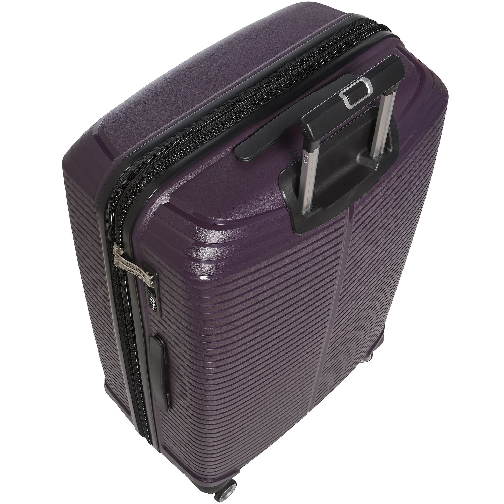 Mancini Luggage Mancini St. Lucia Collection Polypropylene Spinner Luggage 2-Piece Set (Carry-On & Large)