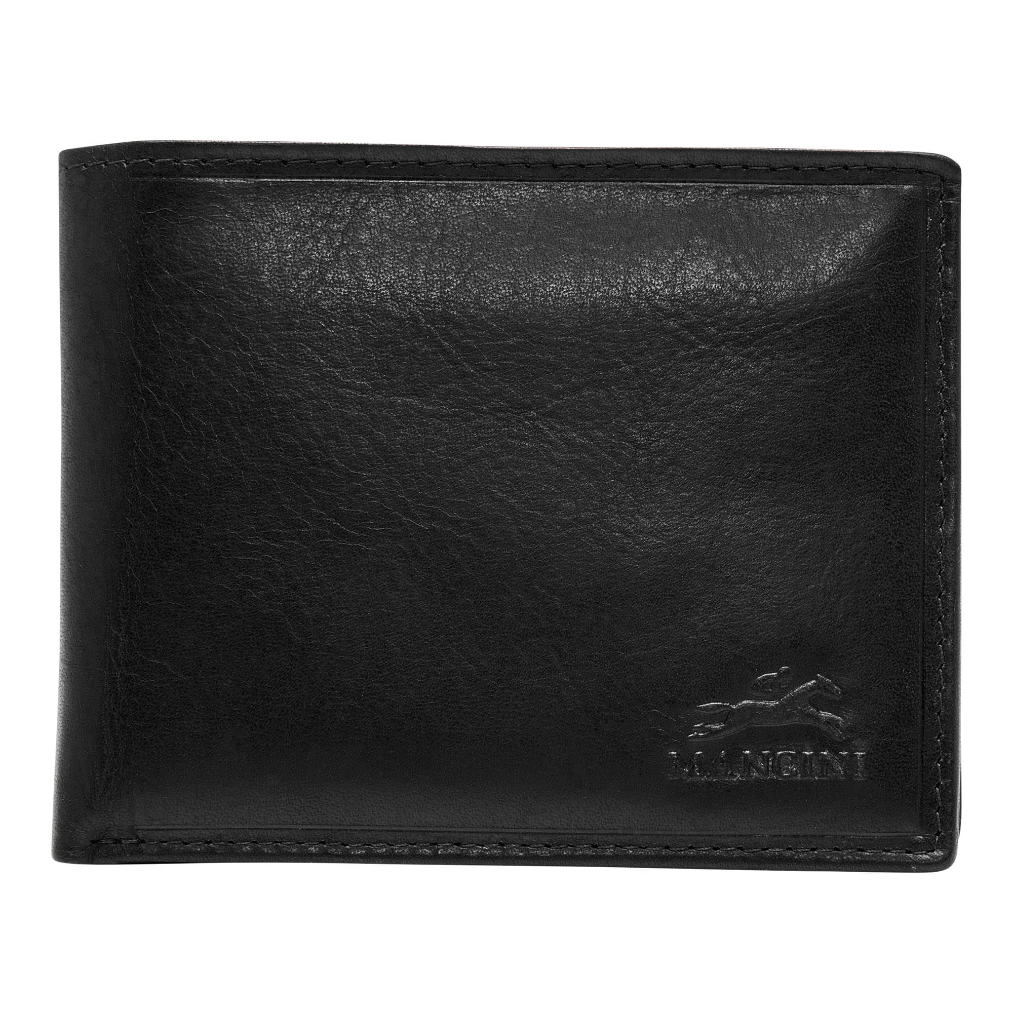 Mancini Wallets Black Mancini BOULDER Men's RFID Secure Wallet with Removable Passcase and Coin Pocket