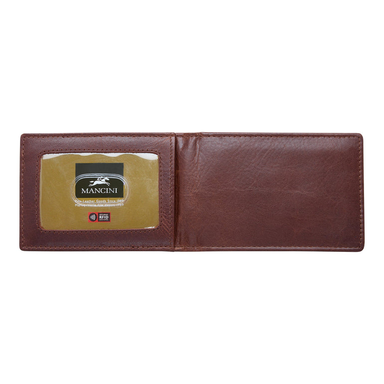 Mancini Wallets Mancini BOULDER Men's RFID Secure Wallet with Removable Passcase and Coin Pocket