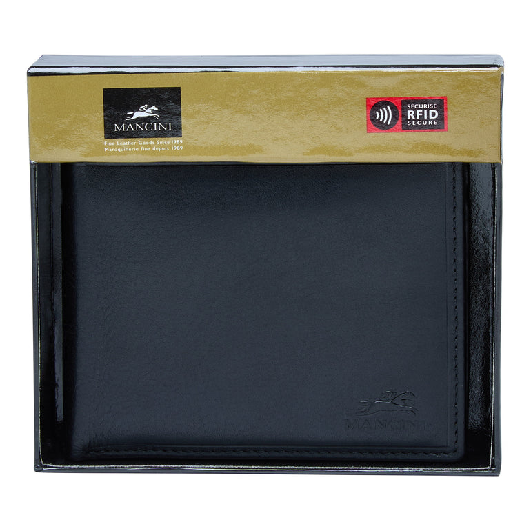 Mancini Wallets Mancini BOULDER Men's RFID Secure Wallet with Removable Passcase and Coin Pocket
