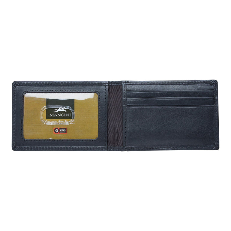 Mancini Wallets Mancini BOULDER Men's RFID Secure Wallet with Removable Passcase and Coin Pocket