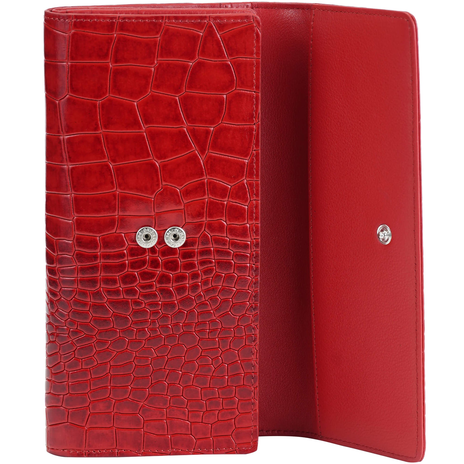 Mancini Wallets Mancini Croco2 Women’s Quad Fold Wallet with Enhanced RFID Security