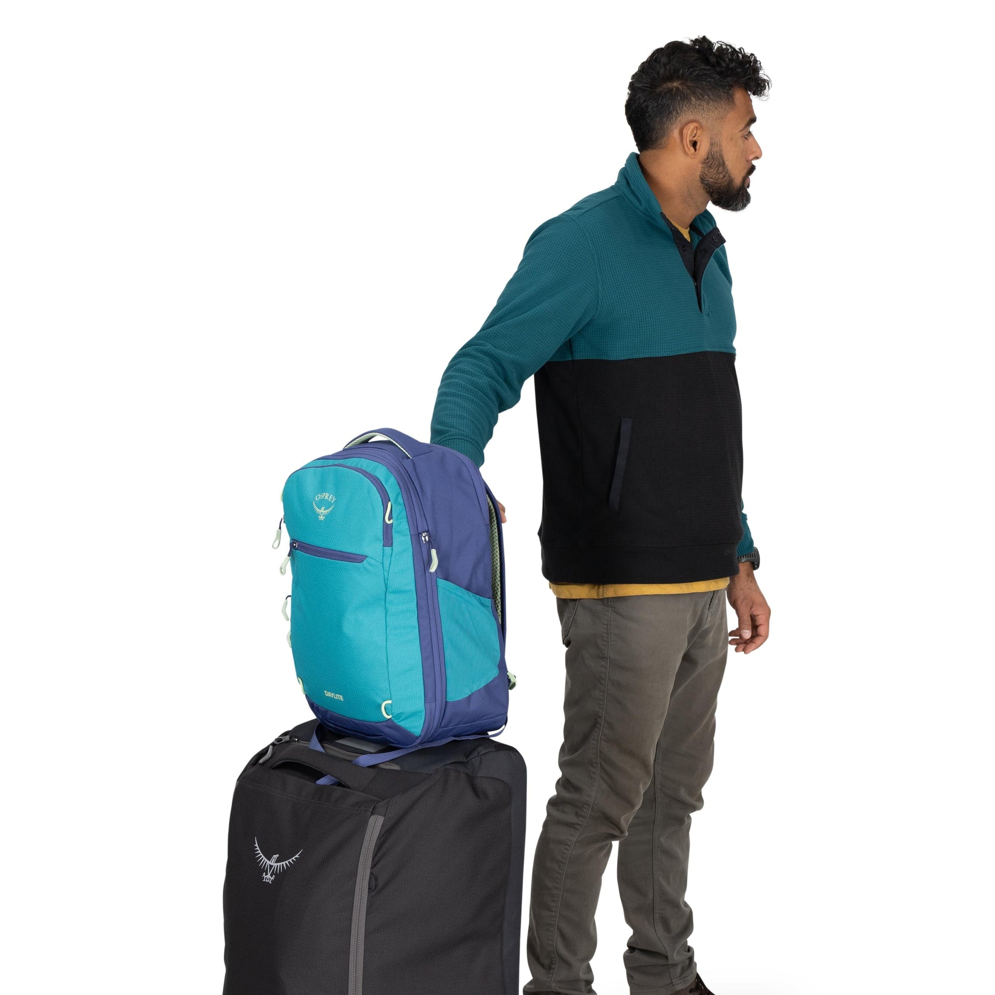 Osprey Backpacks Blue Spikemoss/Alkaline Osprey Daylite Expandable Travel Pack 26+6 - Blue Spikemoss/Alkaline