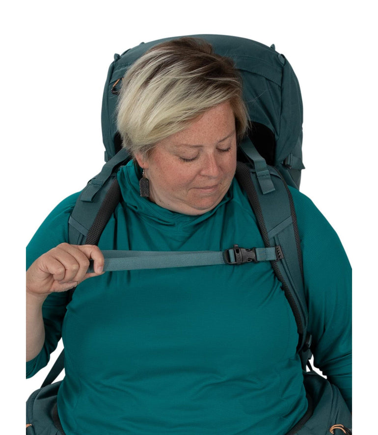 Osprey Backpacks Cascade Blue/Melon Orange Osprey Renn 65L Extended Fit