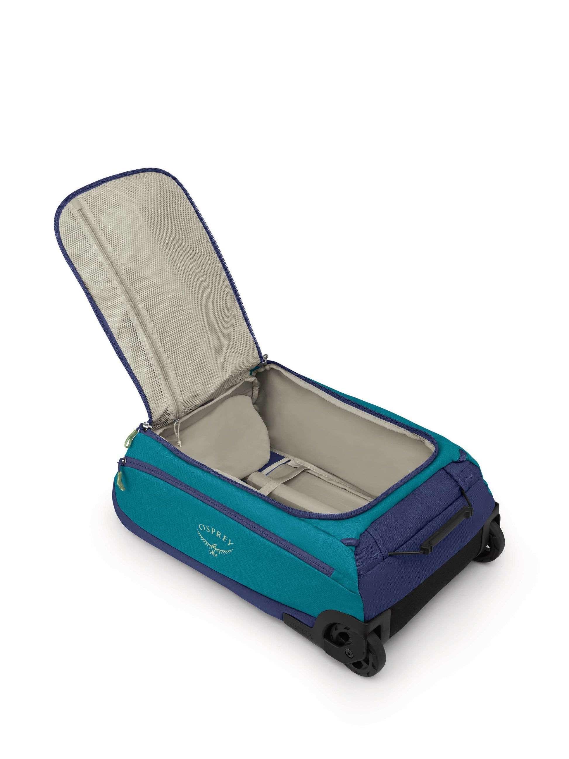 Osprey Wheeled Duffle Blue Spikemoss/Alkaline Osprey Daylite Carry-On Wheeled Duffel 40 - Blue Spikemoss/Alkaline
