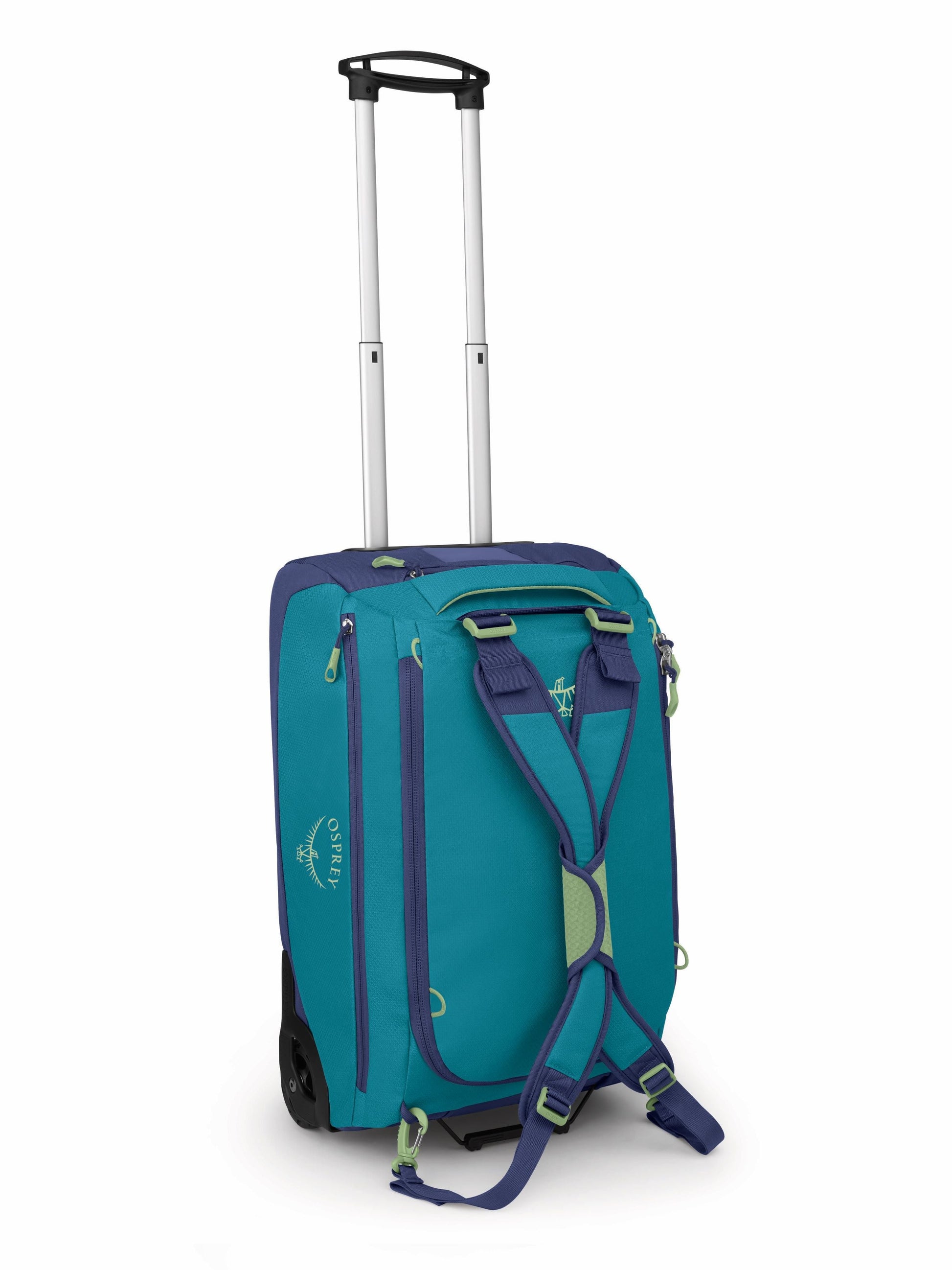 Osprey Wheeled Duffle Blue Spikemoss/Alkaline Osprey Daylite Carry-On Wheeled Duffel 40 - Blue Spikemoss/Alkaline