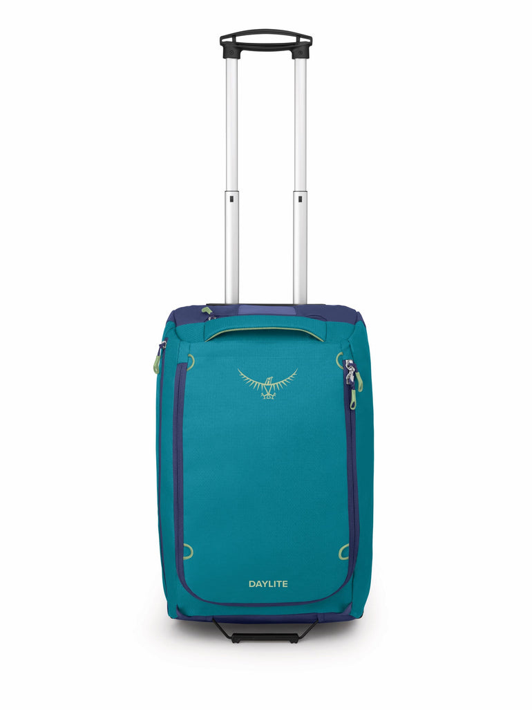 Osprey Wheeled Duffle Blue Spikemoss/Alkaline Osprey Daylite Carry-On Wheeled Duffel 40 - Blue Spikemoss/Alkaline