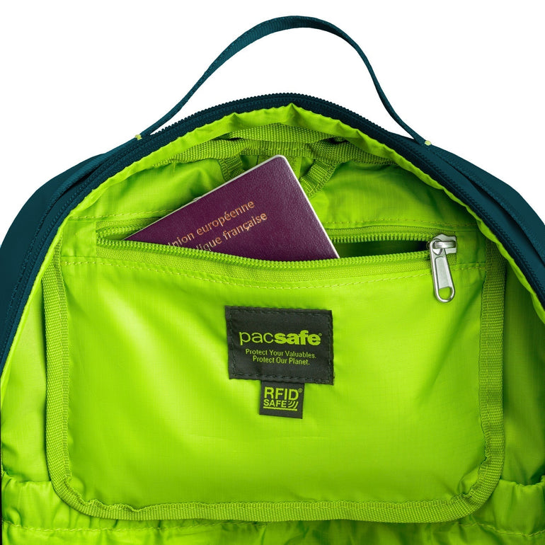 Pacsafe Backpack on Wheels Tidal Teal Pacsafe ECO 25L Anti-Theft Backpack - Tidal Teal