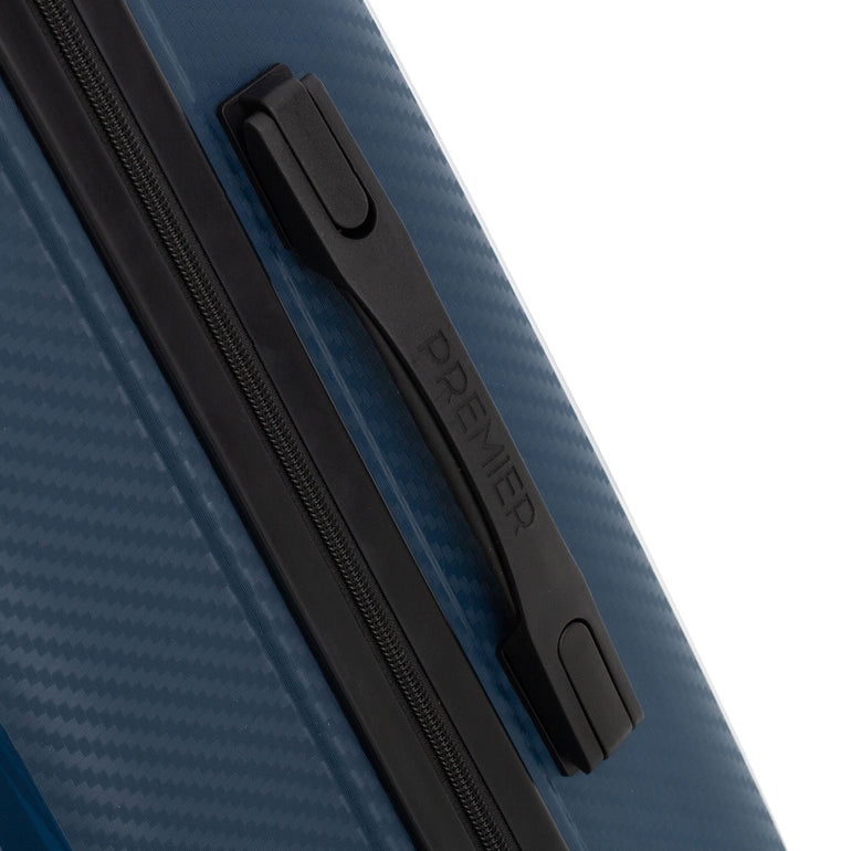 Premier Luggage Navy Premier Porter Hardside Large Checked Luggage
