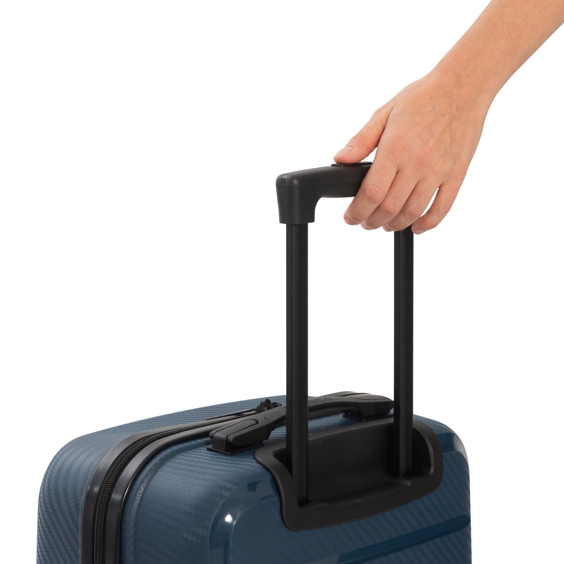 Premier Luggage Navy Premier Porter Hardside Large Checked Luggage