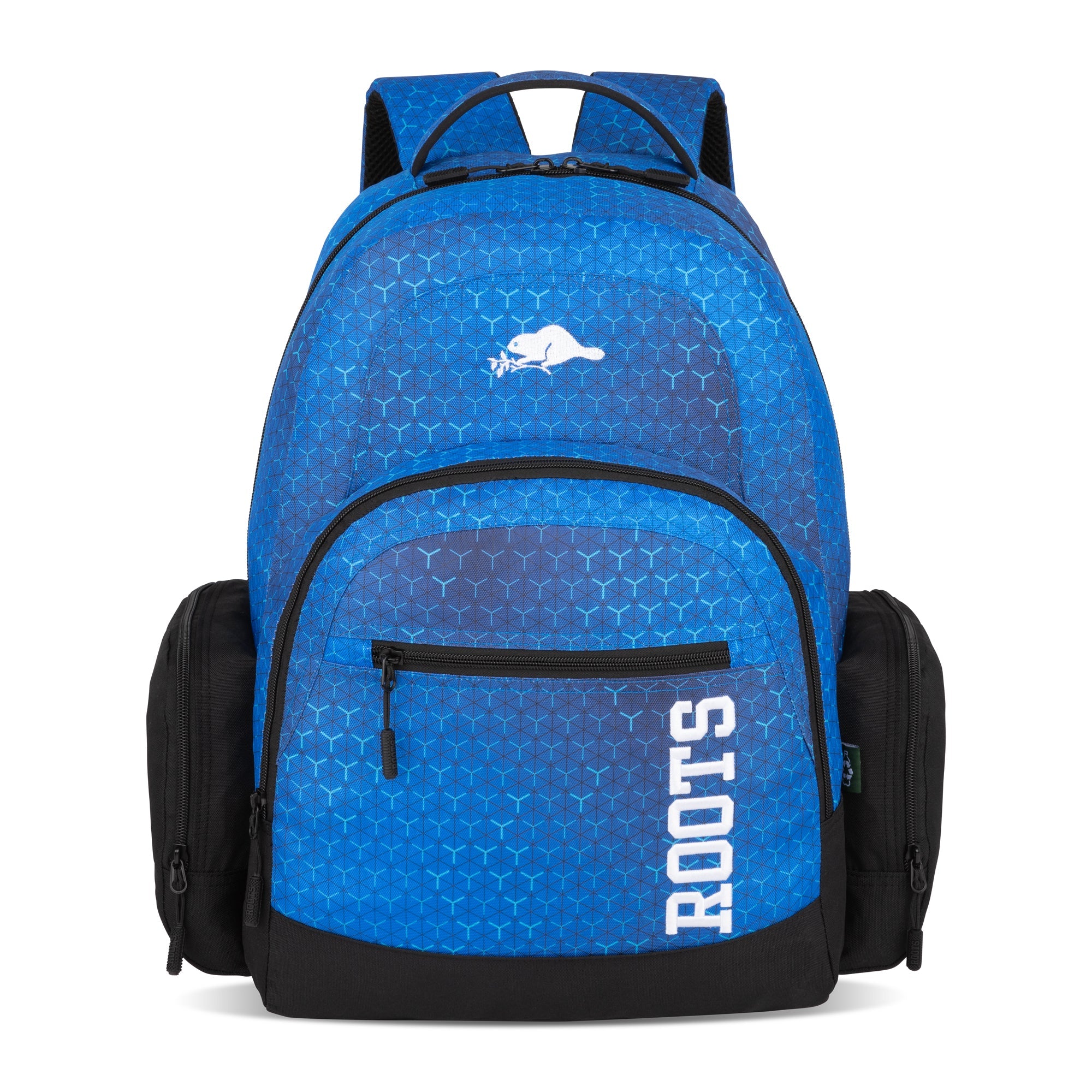 Roots Backpacks Blue Print Roots 15.6