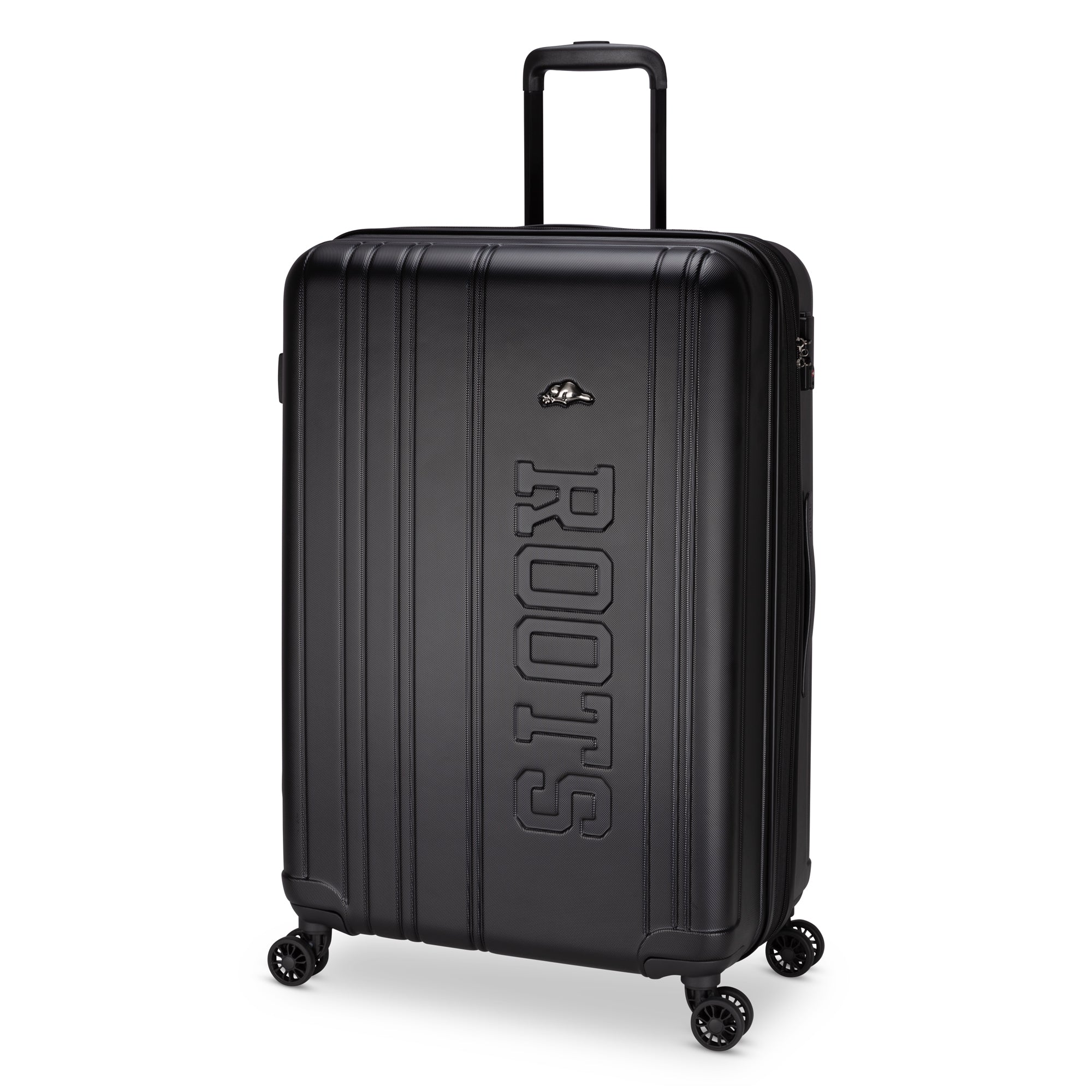 Roots Luggage Black Roots Identity Expandable Spinner 28