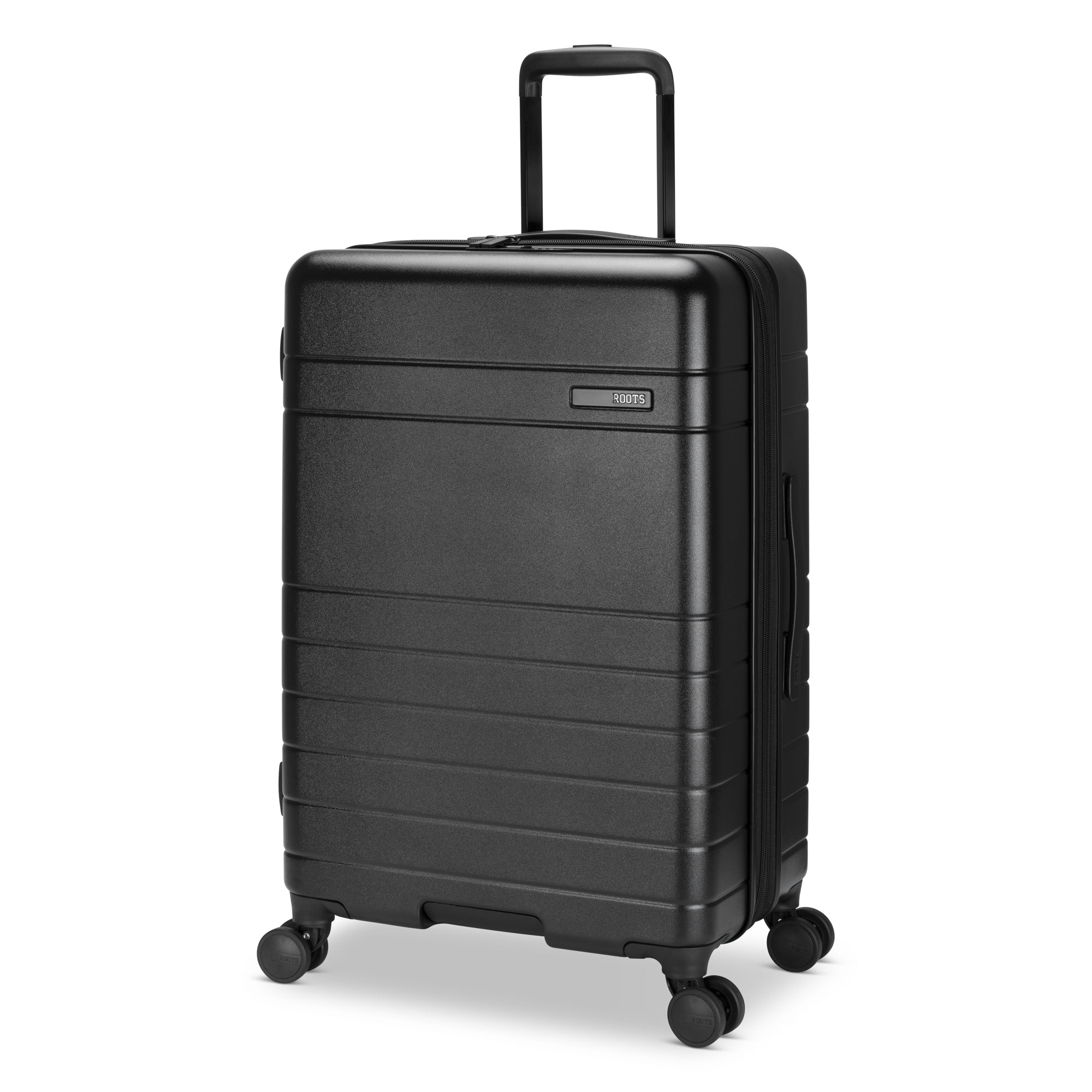 Roots Luggage Black Roots Travel Expandable Spinner 24