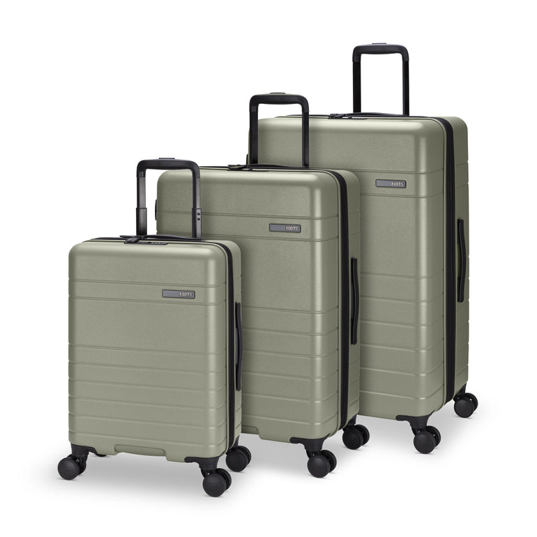 Roots Luggage Sage Roots Travel Expandable Spinner 3-Piece Luggage Set