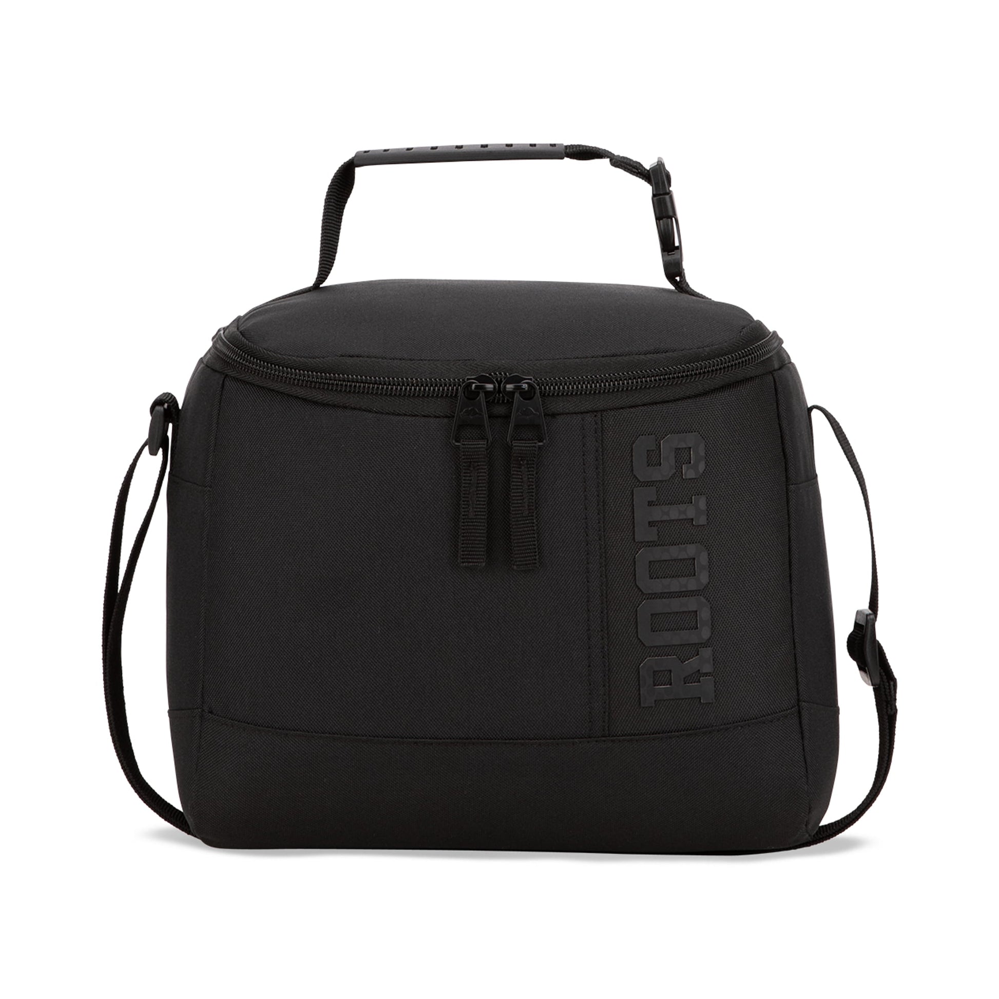 Roots Lunch Bag Black Roots Recycled Dome Lunch Bag