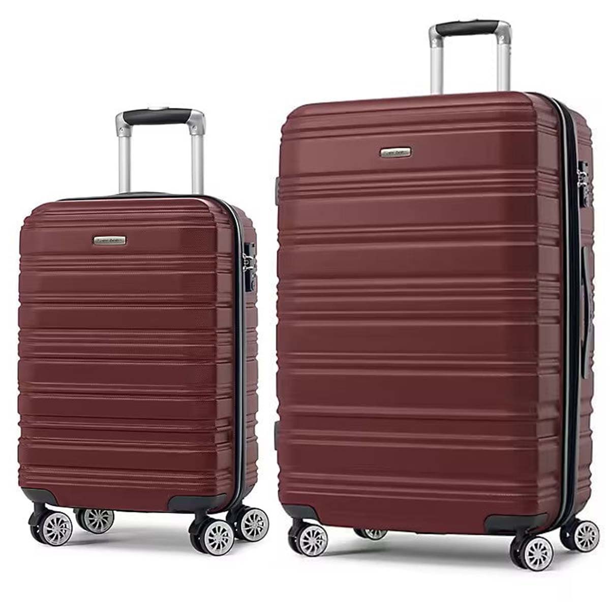 Samsonite Luggage Dark Red Samsonite Rhapsody 360 Spinner 2-Piece Luggage Set (Carry-On & Large)