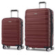 Samsonite Luggage Dark Red Samsonite Rhapsody 360 Spinner 2-Piece Luggage Set (Carry-On & Large)