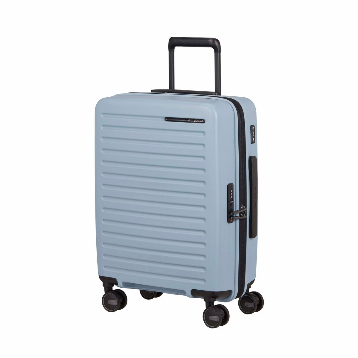 Samsonite Luggage Limited Edition: Fog Blue Samsonite Restackd Spinner Carry-On Expandable Luggage