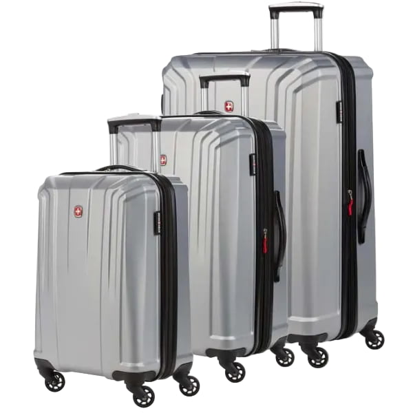 Swiss Gear The Summit Ensemble de 3 valises à roulettes pivotantes