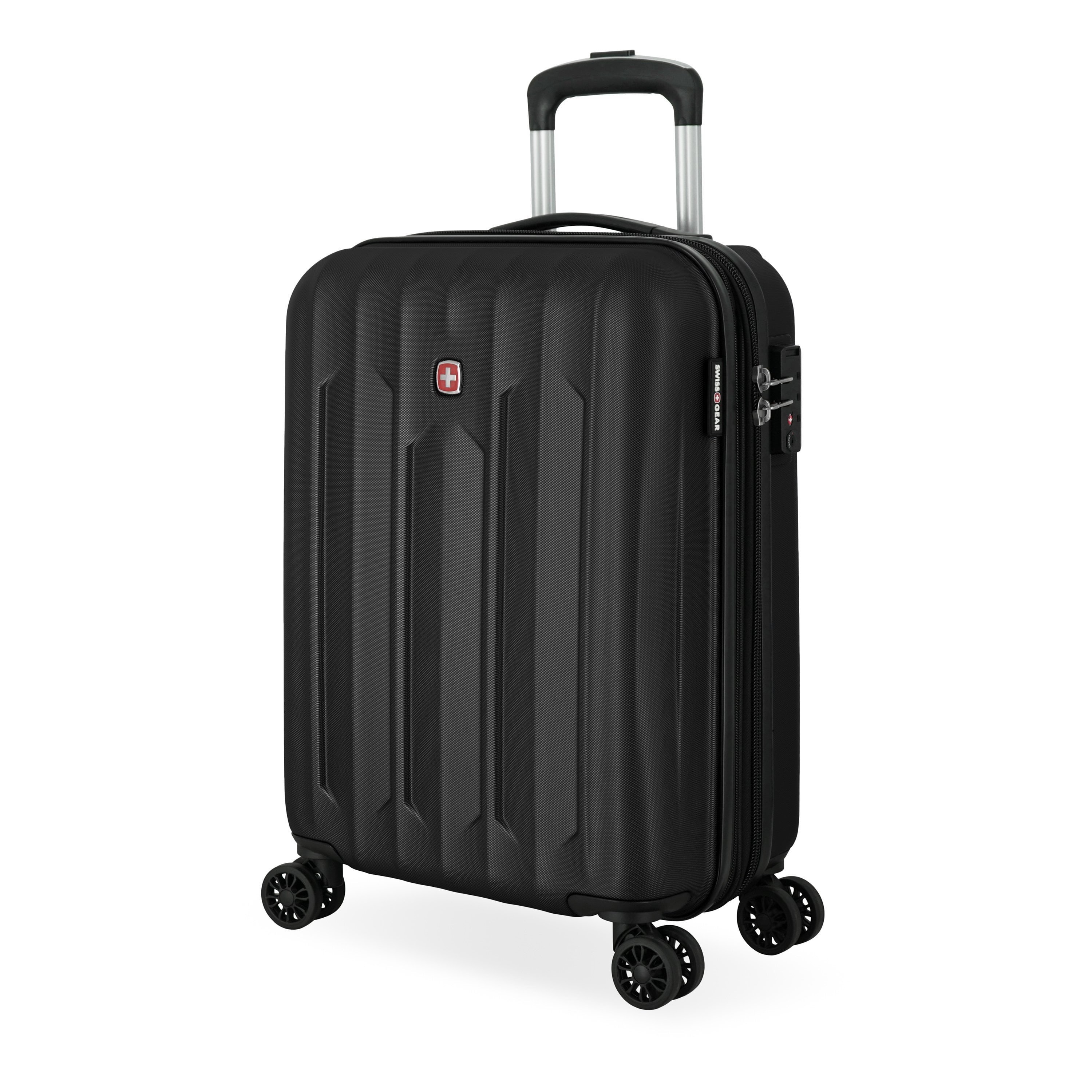 Swiss Gear Luggage Black Swiss Gear Chrome Reserve Expandable Carry-On Spinner Luggage