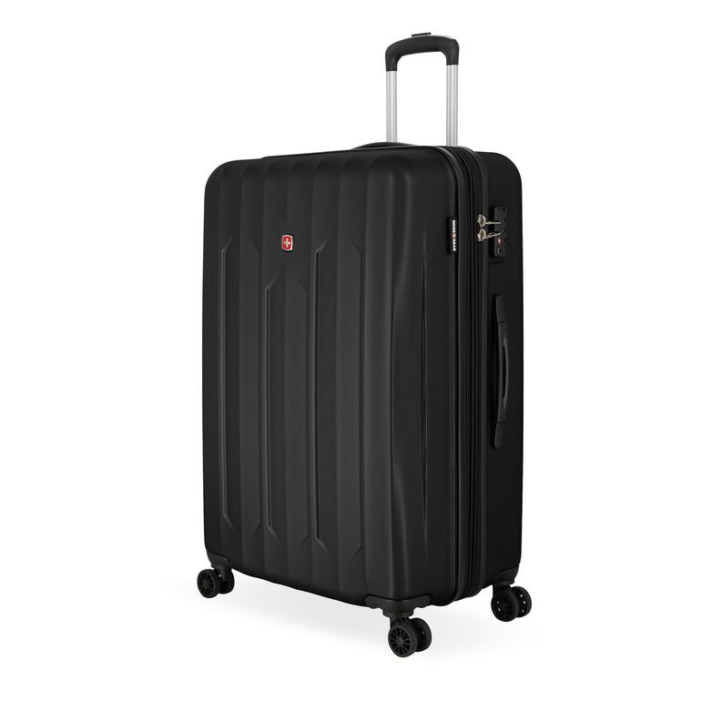 Swiss Gear Luggage Black Swiss Gear Chrome Reserve Expandable Large Checked Spinner Luggage