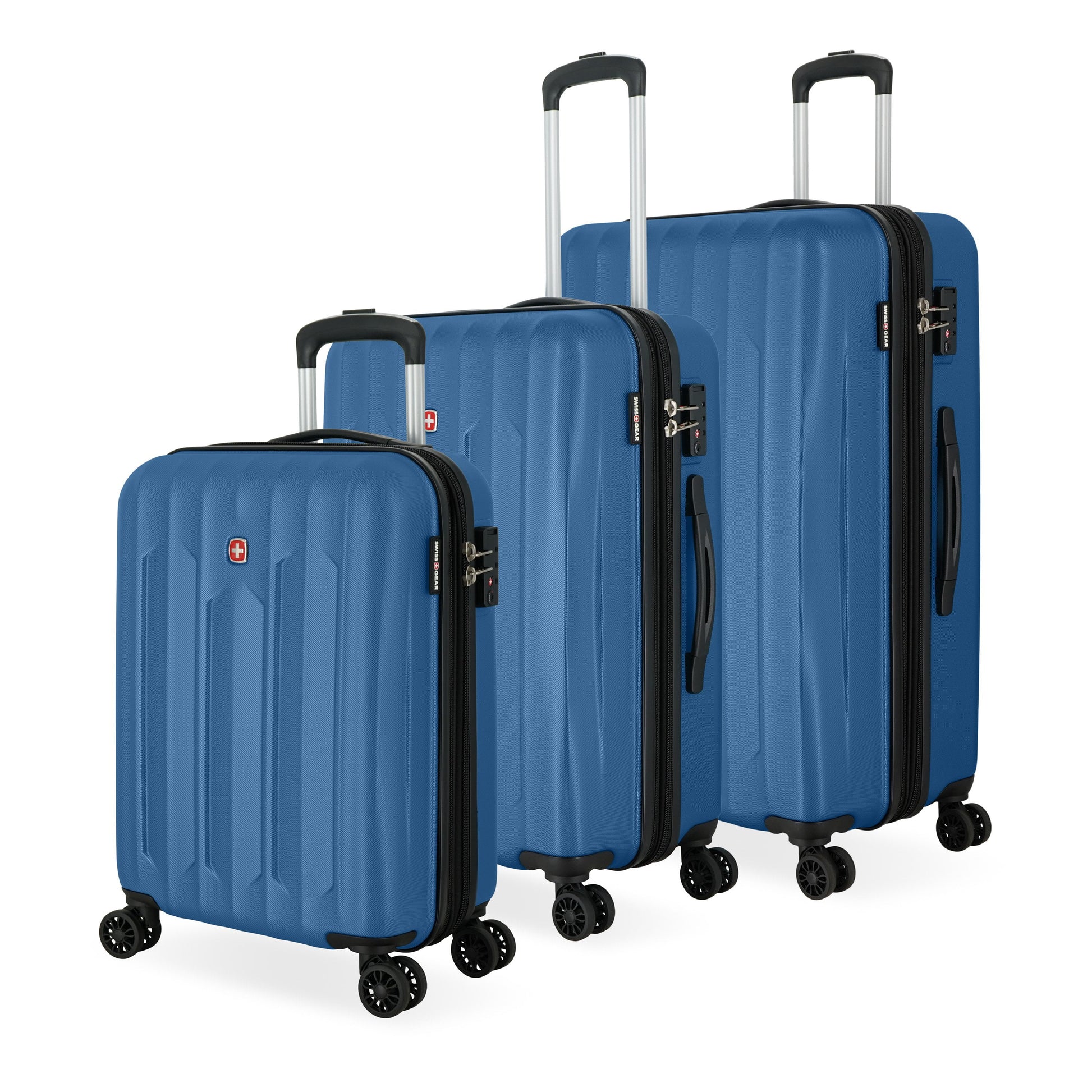 Swiss Gear Luggage Swiss Gear Chrome Reserve Expandable 3-Piece Spinner Luggage Set