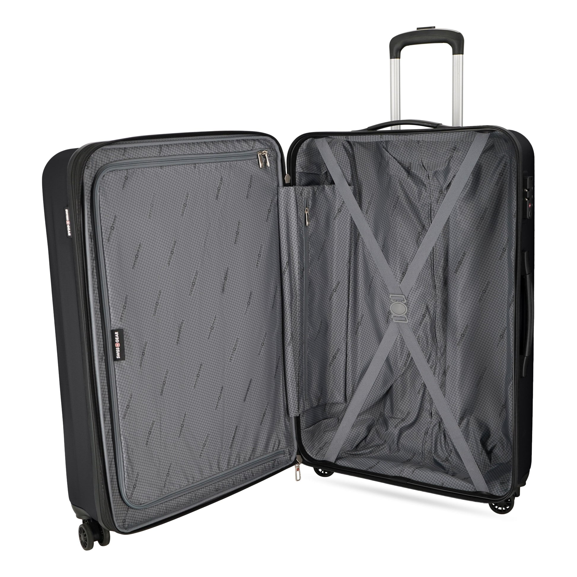 Swiss Gear Luggage Swiss Gear Chrome Reserve Expandable Large Checked Spinner Luggage