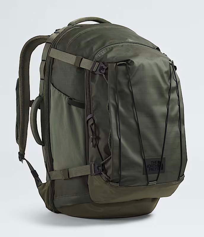 The North Face Backpacks New Taupe Green/TNF Black The North Face Base Camp Voyager Pro Travel Pack - New Taupe Green/TNF Black