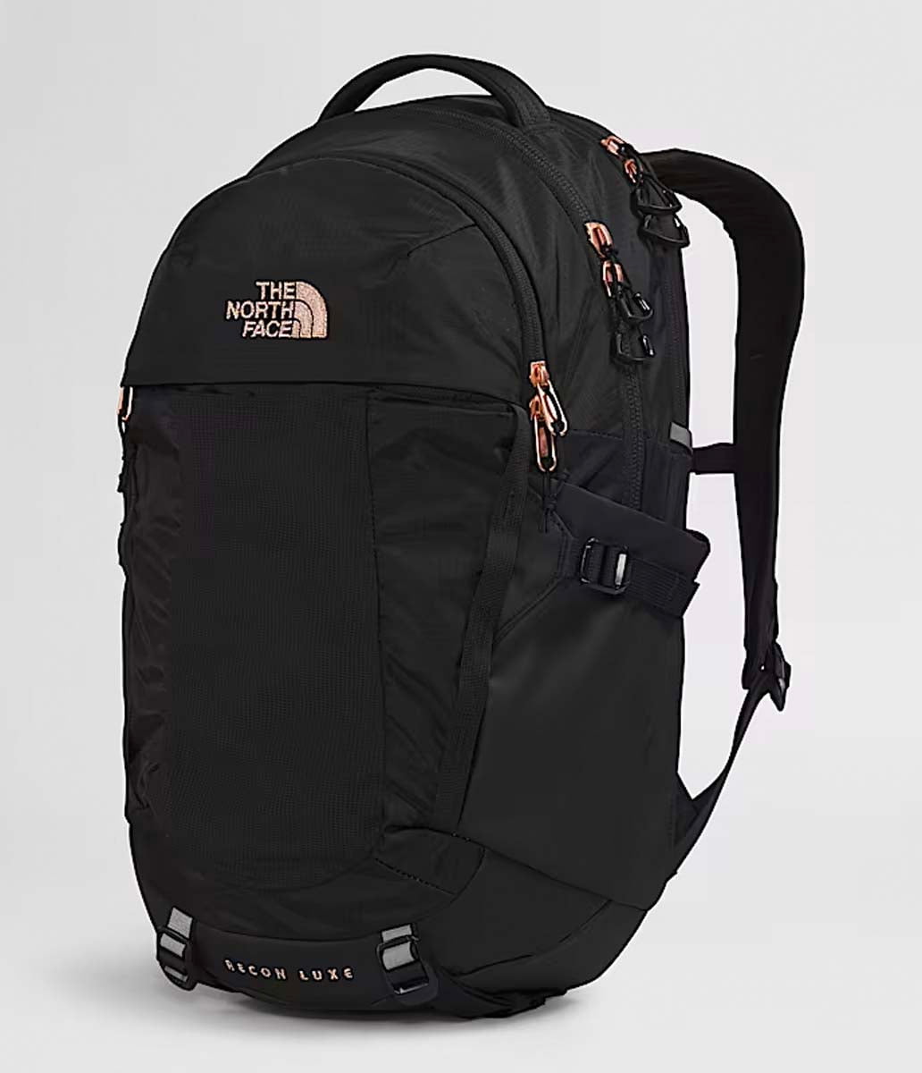 The North Face Backpacks TNF Black/Burnt Coral Metallic-NPF The North Face Women’s Recon Luxe Backpack
