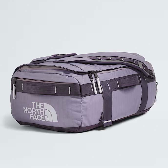 The North Face Duffles Transcendent Grey/Endless Dusk/High Rise Grey The North Face Base Camp Voyager Duffel—32L