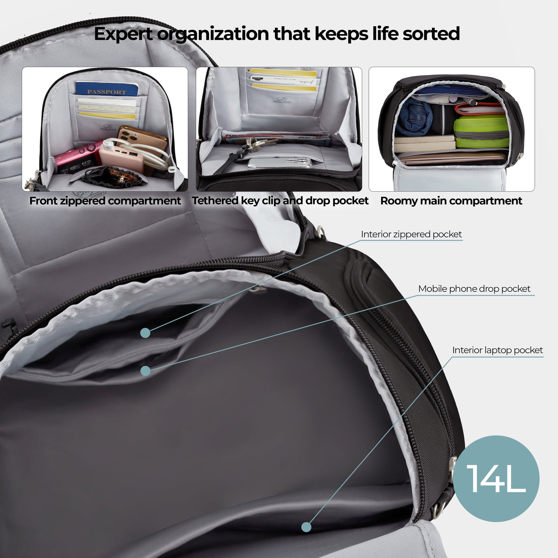 Travelon Backpacks Travelon Anti-Theft Backpack (RFID Blocking)