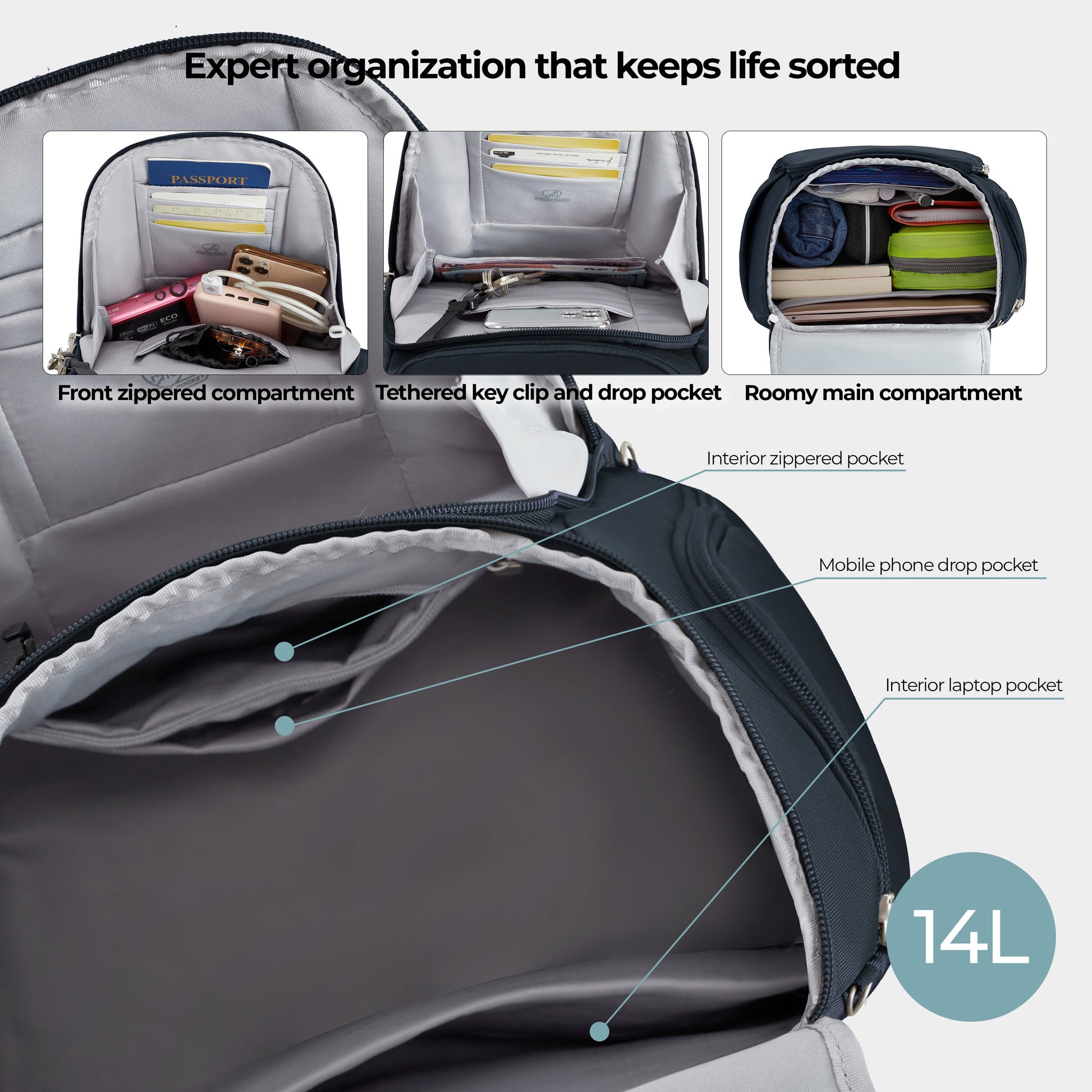 Travelon Backpacks Travelon Anti-Theft Backpack (RFID Blocking)